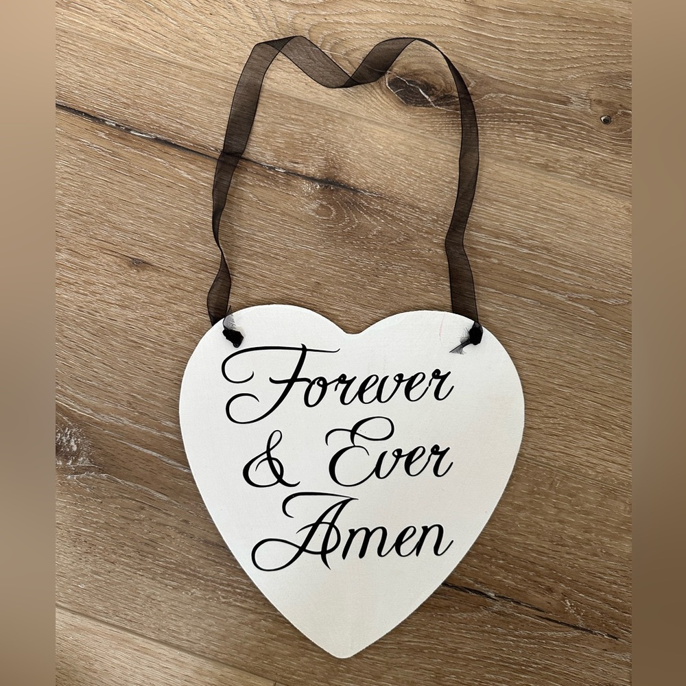 Wedding sign heart Last chance to run